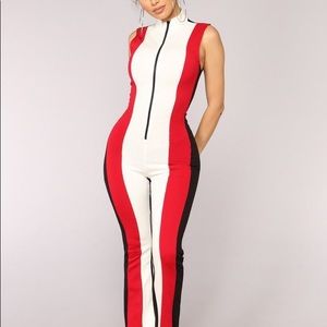 New! Fashion Nova colorblock jumpsuit